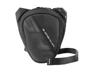 Shima Division Hip Bag Bolsa Pierna Moto Hombre Mujer Riñonera Bolso Cintura Reflectante Motorista Bolsillo Impermeable Herramientas Piernera (Negro, 2 litros)