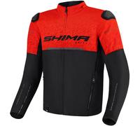 SHIMA Drift Chaqueta textil de moto, negro-rojo, tamaño M para Hombres