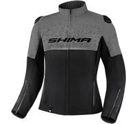 SHIMA Drift Chaqueta textil de moto para mujer, negro/gris, Talla L