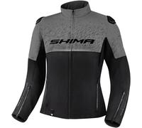 SHIMA Drift Chaqueta textil de moto para mujer, negro-gris, tamaño 2XL