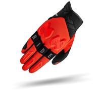 SHIMA Drift GLV Guantes Moto Hombre Cuero Homologados Corto Verano Motos Guante Ventilado Certificatos con Protección Motorista Racing Protecciones Ventilación Verão (Masculino, Rojo, L)