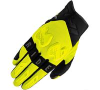 SHIMA Drift GLV Guantes Moto Hombre Cuero Homologados Corto Verano Motos Guante Ventilado Certificatos con Protección Motorista Racing Protecciones Ventilación Verão (Masculino, Fluo, S)