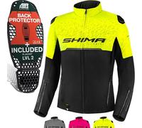 SHIMA DRIFT LADY Chaqueta Moto Mujere | Ligera y Transpirable Cazadora Moto Mesh de Verano mujere con CE Espalda, Hombros, Codos Protecciones, Ajuste de la Anchura (Fluo, M)
