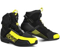 SHIMA Edge Vented Zapatos de moto, negro-amarillo, tamaño 43 para Hombres