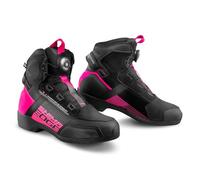 SHIMA EDGE VENTED Zapatos de moto para mujer, de piel, con ventilación, protectores de cuero, suela antideslizante, soporte para el tobillo, cremallera lateral, botas de motorista (mujeres,