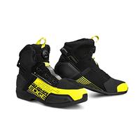 SHIMA EDGE WP Botas Moto Hombre Cuero Impermeable Zapatillas ATOP Verano Calzado Motorista Baja Adventure Cremallera Lateral Protección Tobillo Motocicleta Trail (Masculinos, Impermeable, Fluo, 47)