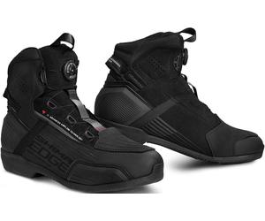 SHIMA Edge Zapatos de moto impermeables, negro, tamaño 45 para Hombres