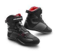 SHIMA EXO Vented, Zapatos de Motocicleta para Hombres | Zapatos de calle reforzados con sistema de cierre ATOP, Suela antideslizante, Mango de cambio de marchas (Negro, 41)