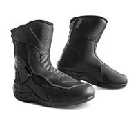 SHIMA Fusion WP Botas Moto Hombre Cuero Impermeable Zapatos Todo El Año Calzado Motorista Baja Adventure Velcro Protección Tobillo Motocicleta Trail (Masculinos, Negro, 48)