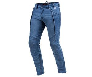 SHIMA GHOST BLUE, Jeans de motocicleta para hombres de Kevlar blindado con protectores (Azul, 32)