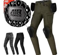 SHIMA Giro 2.0 Lady Pantalon Moto Mujer - Pantalones Elásticos, Slim Fit, de Carga con Capa Calefactora, DuraQL, Prottecion CE de Rodilla y Cadera, Bolsillos Laterales (Khaki, 24 Long)