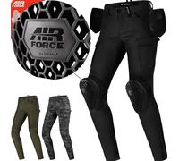 SHIMA Giro 2.0 Lady Pantalon Moto Mujer - Pantalones Elásticos, Slim Fit, de Carga con Capa Calefactora, DuraQL, Prottecion CE de Rodilla y Cadera, Bolsillos Laterales (Negro, 24)