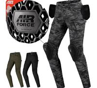SHIMA GIRO 2.0 LADY Pantalon Moto Mujer - Pantalones Elásticos, Slim Fit, de Carga con Capa Calefactora, DuraQL, Prottecion de Rodilla y Cadera, Bolsillos Laterales (Camo, 24 LONG)