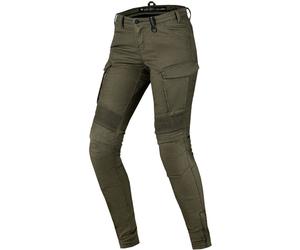 SHIMA Giro 2.0 Pantalones textiles de motocicleta para damas, Caqui, Talla 26