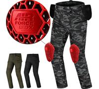 SHIMA Giro 3.0 Pantalones textiles de moto, negro/camuflaje, Talla 32/32