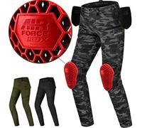 SHIMA Giro 3.0 Pantalones textiles de motocicleta para mujer, negro/camuflaje, Talla 24/32