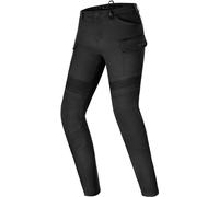 SHIMA Giro Pantalon Moto Mujer Protectores Airforce Homologado Ajustado Textile Cargo Urbano Pantalón Protección de Rodilla Ventilado Elástico Ropa de Verano (Femenino, Negro, 26/32)