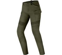 SHIMA Giro Pantalon Moto Mujer Protectores Airforce Homologado Ajustado Textile Cargo Urbano Pantalón Protección de Rodilla Ventilado Elástico Ropa de Verano (Femenino, Khaki, 24/32)