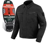 SHIMA Giro Jacket Chaqueta Moto Hombre AirForce Protector Espalda Cazadora Motociclista Chaquetas Protecciones Stretch Verano Moto Armadura Cazadoras Urbano Motocicletas (Masculinos, Negro, M)