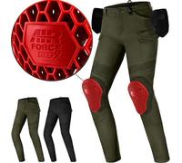 SHIMA Giro 3.0 Pantalones textiles de motocicleta para mujer, verde, tamaño 30 32