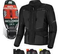 SHIMA Hero 2.0 Chaqueta Moto Hombre AirForce Protector Espalda Cazadora Motociclista Chaquetas Protecciones Impermeable Moto Armadura Cazadoras Motoero Invierno (Masculinos Chaqueta, Negro, S)