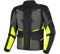 SHIMA Hero 2.0 chaqueta textil impermeable para motocicletas, negro/amarillo, Talla 5XL