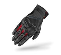 SHIMA Hero GLV Guantes Moto Hombre Cuero Homologados Corto Verano Motos Guante Ventilado Certificatos con Protección Motorista Racing Protecciones Ventilación Verão (Hombre, Rojo, L)