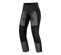 SHIMA HERO LADY 2.0 Pantalon Moto Mujer - Toda Estaciones Pantalones Moto Touring Cargo de Cordura Textil Hombres con Membrana Impemeable, Capa Calefactora, Prottecion CE de Rodilla (Gris, L)
