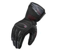 SHIMA INVERNO Guantes Moto Mujer Cuero Homologados Largo Termicos Motos Guante Ventilado Certificatos Con Protección Motorista Frio Protecciones Ventilación lluvia (Feminino, Negro, S)