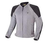 SHIMA JET Paneles MESH Transpirables, Membrana Impermeable y Extraíble, Protector de Espalda de Nivel 2 Incluido, Ajustes Avanzados (Hombre, Chaqueta, Gris, 3XL)