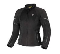 SHIMA JET Paneles MESH Transpirables, Membrana Impermeable y Extraíble, Protector de Espalda de Nivel 2 Incluido, Ajustes Avanzados (Mujer, Chaqueta, Negro, XL)