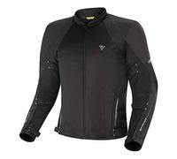 SHIMA JET Paneles MESH Transpirables, Membrana Impermeable y Extraíble, Protector de Espalda de Nivel 2 Incluido, Ajustes Avanzados (Hombre, Chaqueta, Negro, S)