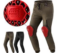SHIMA JOGGSTER Pantalon Moto Hombre Protectores Airforce Homologado Ajustado Textile Urbano Pantalón protección de Rodilla (Masculino, Khaki, 36)