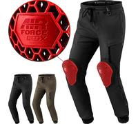 SHIMA JOGGSTER Pantalon Moto Hombre Protectores Airforce Homologado Ajustado Textile Urbano Pantalón protección de Rodilla (Masculino, Negro, 34)