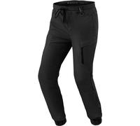 SHIMA Joggster Pantalones textiles de moto, negro, Talla 36