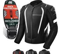 SHIMA Mesh Pro 2.0 Chaqueta textil de moto, negro-blanco, tamaño L para Hombres