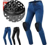 SHIMA Metro Pantalon Moto De Las Mujeres Protectores Airforce Homologado Ajustado Tejanos Pantalón Vaqueros Jeans protección de Rodilla (Femenino, Azul, 34/30)