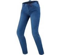 SHIMA Metro Vaqueros de moto para mujer, Azul, Talla 28/32