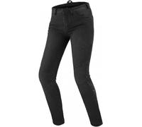 SHIMA Metro Vaqueros de moto para mujer, negro, tamaño 30 34