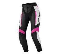 Shima Miura 2.0 Pantalones de moto - Cuero, mujer, pantalones deportivos con protectores de caderas y rodillas, cuero perforado, paneles elásticos, para traje de 2 piezas (34, Rosa)