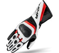 SHIMA Miura Guantes de moto perforados para mujer, negro-blanco-rojo, tamaño XS