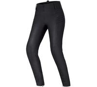 SHIMA NOX 2.0 Jeggins Moto Mujer - Pantalones Transpirables, Elásticos, Slim Fit con Capa Calefactora, Prottecion Slim Fit, CE de Rodilla y Cadera (Negro Wax, XS LONG)