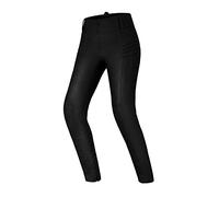 SHIMA NOX 2.0 Jeggins Moto Mujer - Pantalones Transpirables, Elásticos, Slim Fit con Capa Calefactora, Prottecion Slim Fit, CE de Rodilla y Cadera (Negro Wax, M LONG)