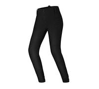 SHIMA NOX 2.0 Jeggins Moto Mujer - Pantalones Transpirables, Elásticos, Slim Fit con Capa Calefactora, Prottecion Slim Fit, CE de Rodilla y Cadera (Negro, S LONG)
