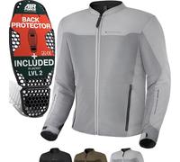 SHIMA Openair Chaqueta textil de motocicleta, gris, tamaño M para Hombres