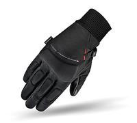 SHIMA OSLO WIND LADY Guantes Moto Mujer - Guantes Toda Estaciones, Cortavientos, Touchscreen con Protector Nudillos, Absorbedores de Impacto Muñeca, Palma Reforzada, Limpiador Viseras (Negro, L)