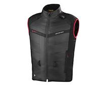 SHIMA POWERHEAT - Chaleco Térmico, Chaqueta Eléctrica Calefactora USB con 3 Ajustes de Temperatura para Hombres Mujeres, Ropa de abrigo de invierno resistente al viento para la moto (Negro, L)