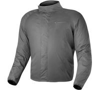 SHIMA Rainshell Chaqueta impermeable para moto, gris, Talla M