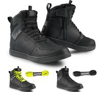 SHIMA Rebel 2.0 Zapatillas de moto impermeables perforadas, negro, tamaño 45 para Hombres
