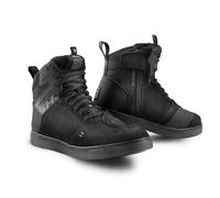 SHIMA REBEL 2.0 Botas Moto Hombre Cuero Ventilada Zapatillas Verano Calzado Motorista Baja Adventure Cremallera Lateral Protección Tobillo Motocicleta Trail (Masculinos, Ventilado Negro, 41)